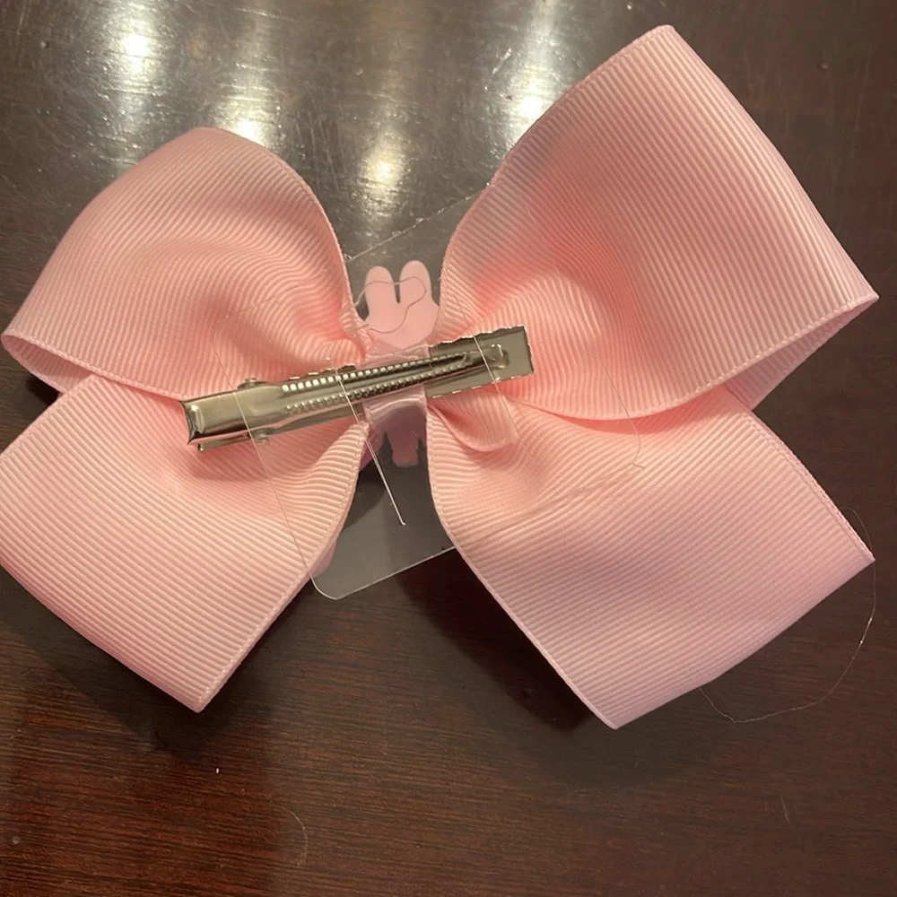 Light Pink Hair Bow labubu monster Charm butterfly glitter Accents new